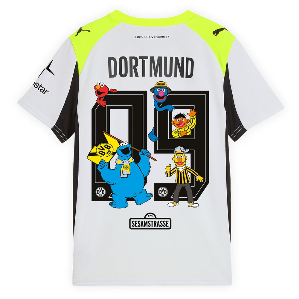 BVB Borussia Dortmund 2025/26 Away Sesame Street Shirt #9 - Fan Version