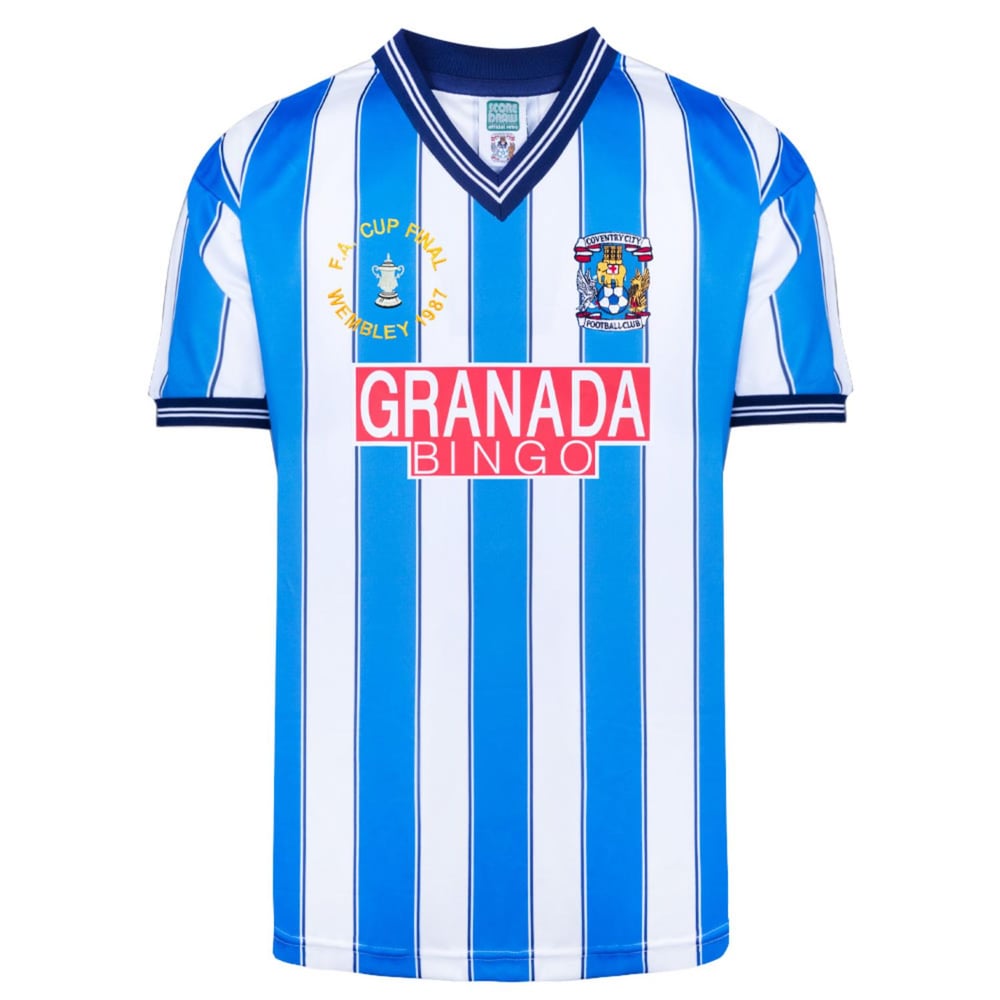 Coventry City 1987 Retro FA Cup Final Shirt