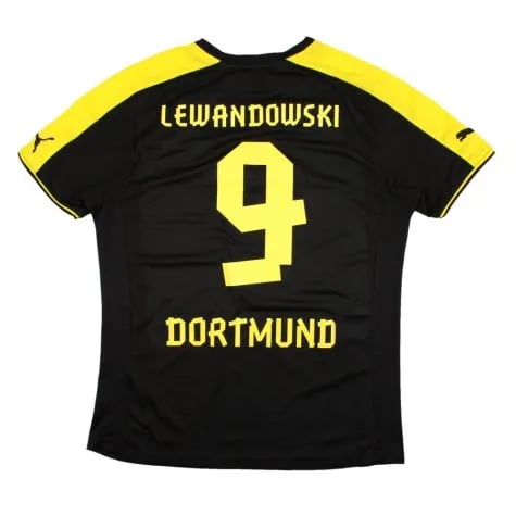 LEWANDOWSKI BVB Borussia Dortmund 2013/14 Away Shirt - Fan Version