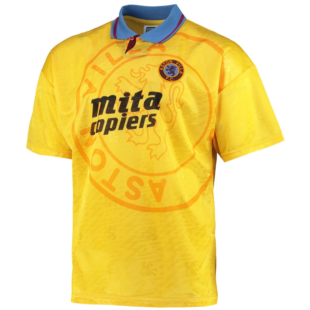 Aston Villa 1990 Retro Shirt - Yellow