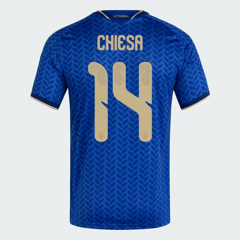 Italy 2026 Home World Cup Shirt CHIESA #14 - Fan Version
