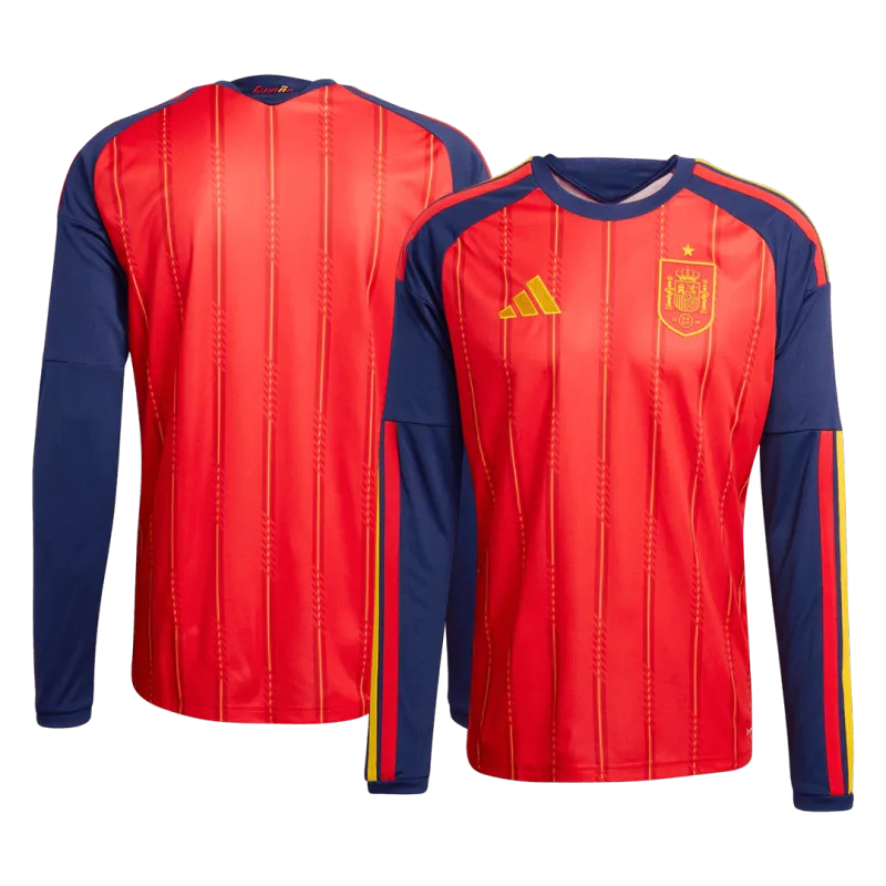 Spain Home Long Sleeve Jersey World Cup 2026