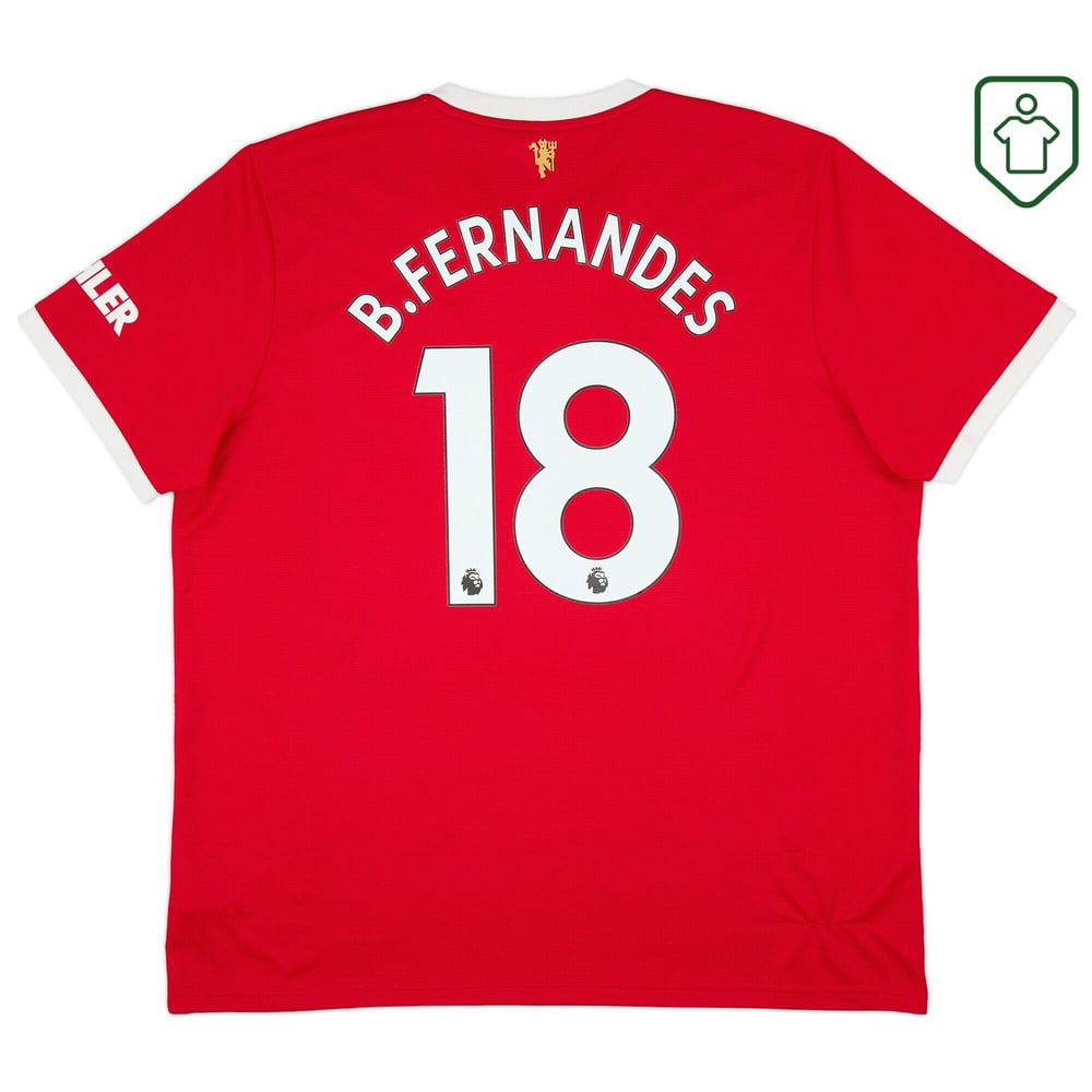 Manchester United 2021/22 Home Retro Shirt B. Fernandes #18