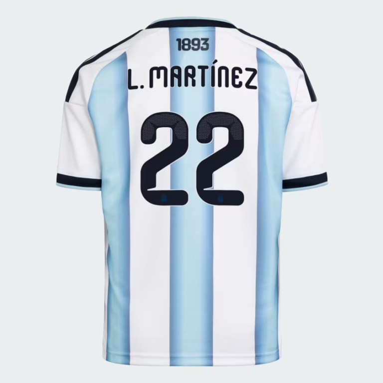 Argentina 2026 Home World Cup Shirt L. MARTÍNEZ #22