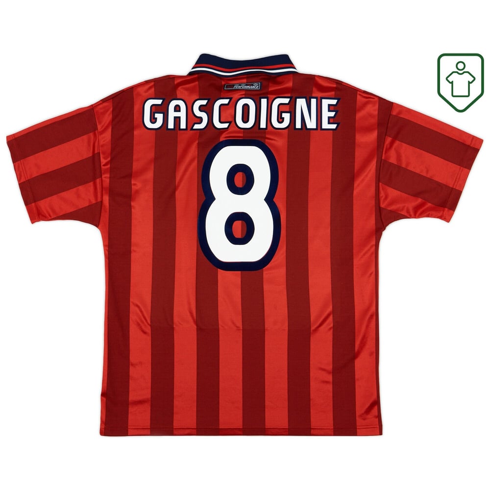 England 1997/99 Away Retro Shirt Gascoigne #8