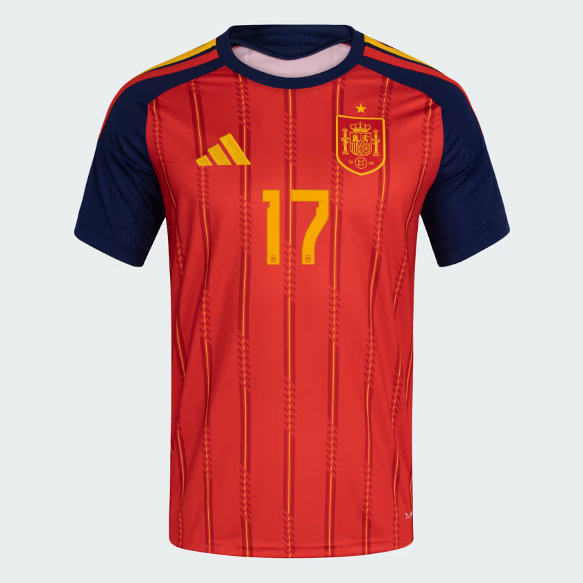 Spain 2026 Home World Cup Shirt WILLIAMS JR. #17