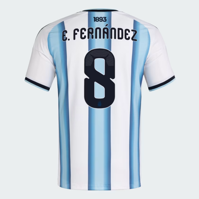 Argentina 2026 Home World Cup Shirt E. FERNÁNDEZ #8 - Fan Version