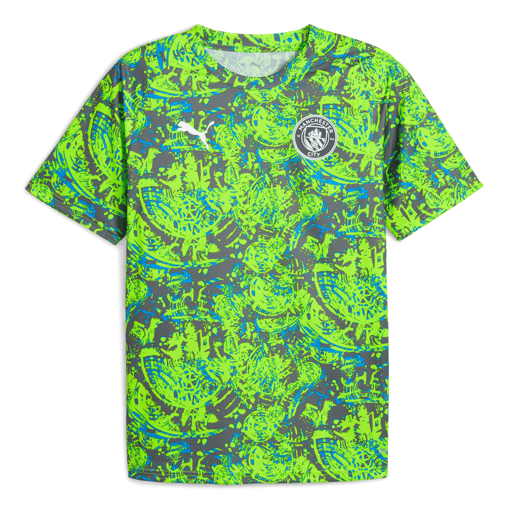 Manchester City 2025/26 Third Pre Match Shirt - Green - Fan Version