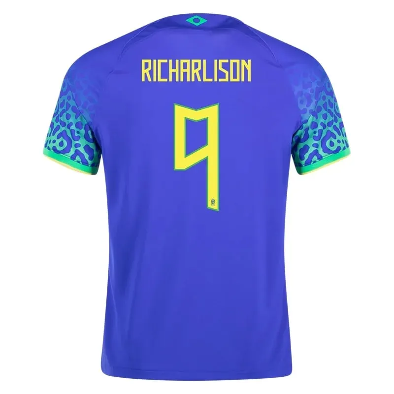 Richarlison #9 Brazil Away Jersey World Cup 2022
