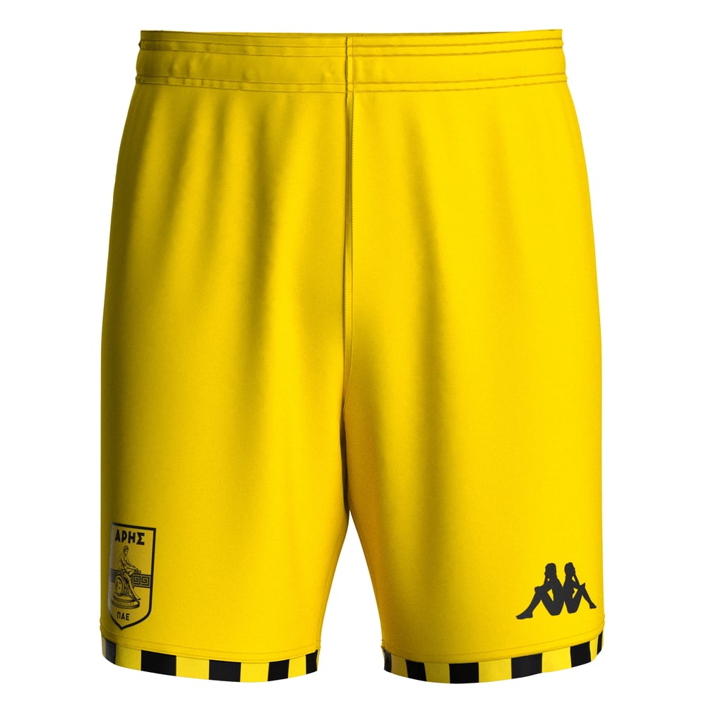 Kid's Aris FC 2025/26 Away Shorts - Yellow