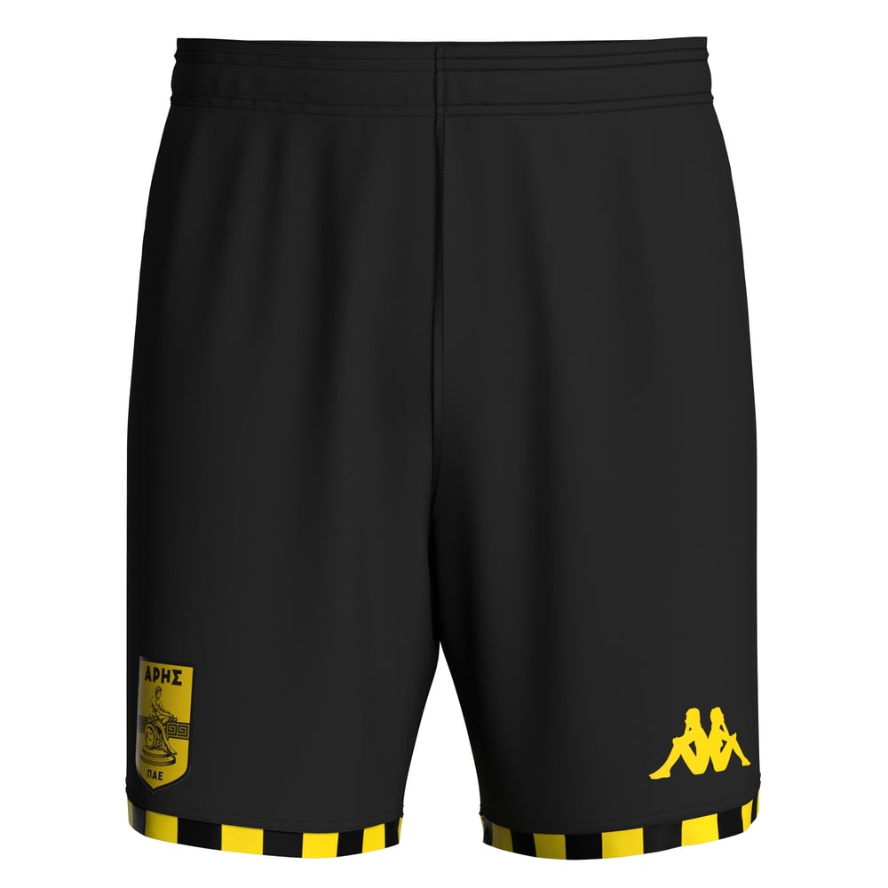 Kid's Aris FC 2025/26 Away Shorts - Black