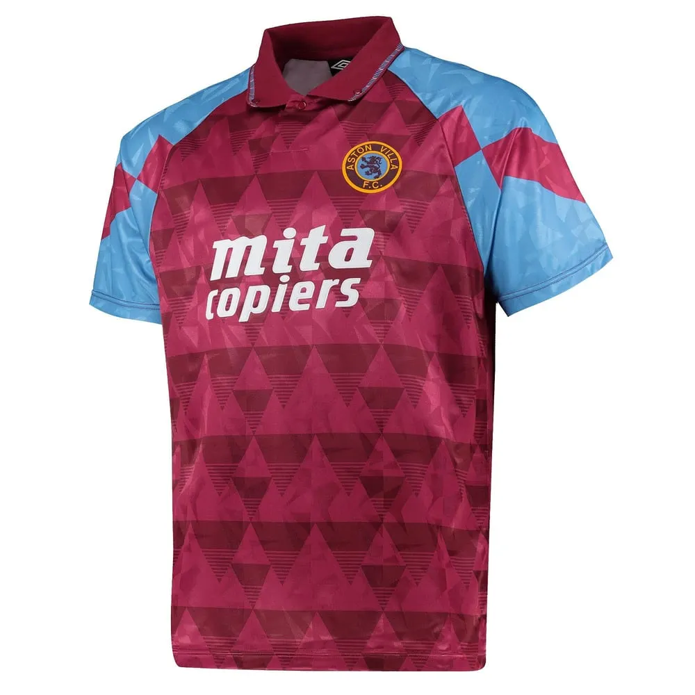 Aston Villa 1990 Retro Shirt - Red