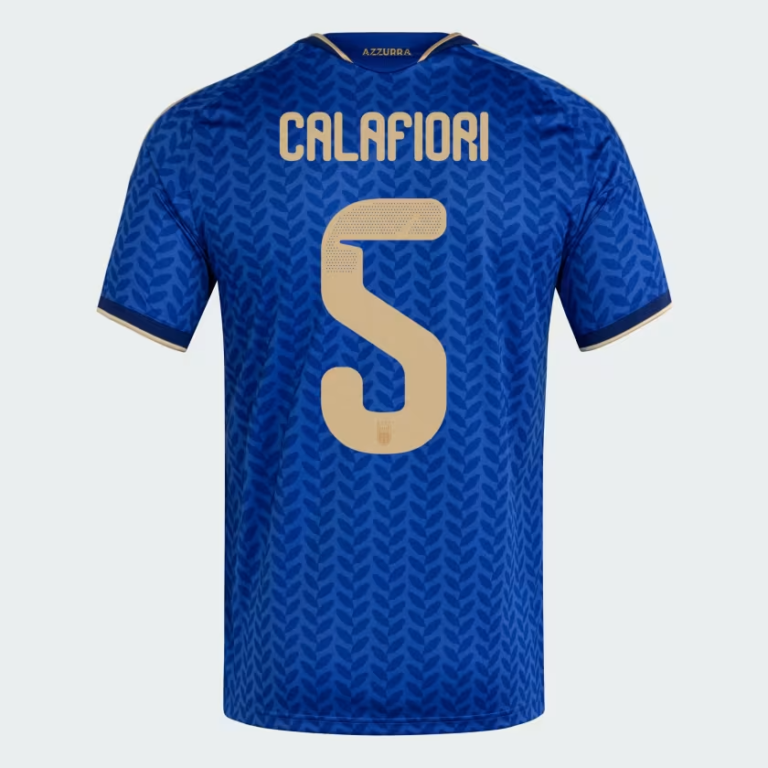 Italy 2026 Home World Cup Shirt CALAFIORI #5