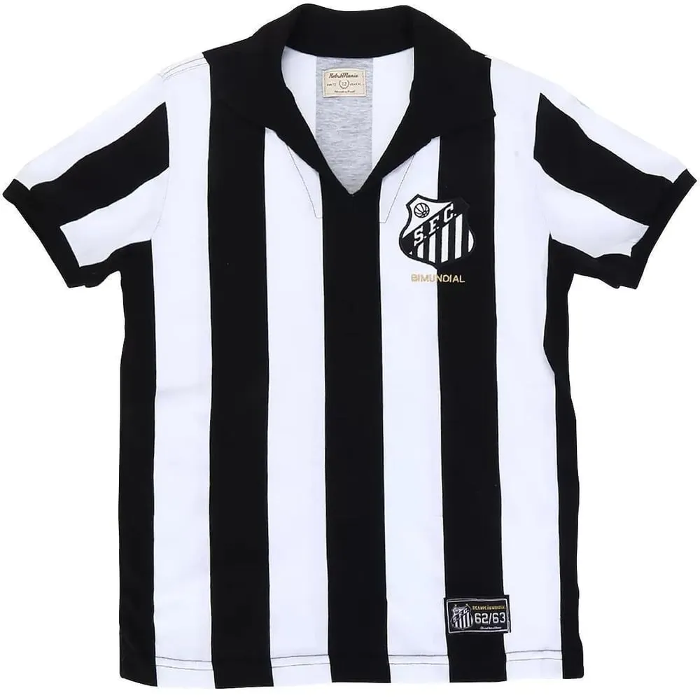 Kid's Santos FC 1962/63 Retro Striped Shirt