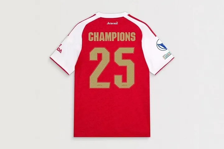 Arsenal 2025/26 Home UWCL Champions Shirt - Fan Version