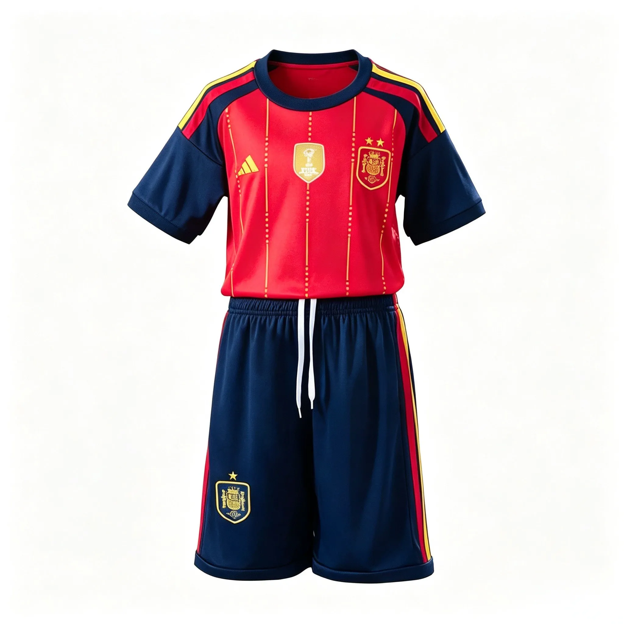 Kid's Spain 2026 National Team Home Double-Star Edition Jersey - Fan Version